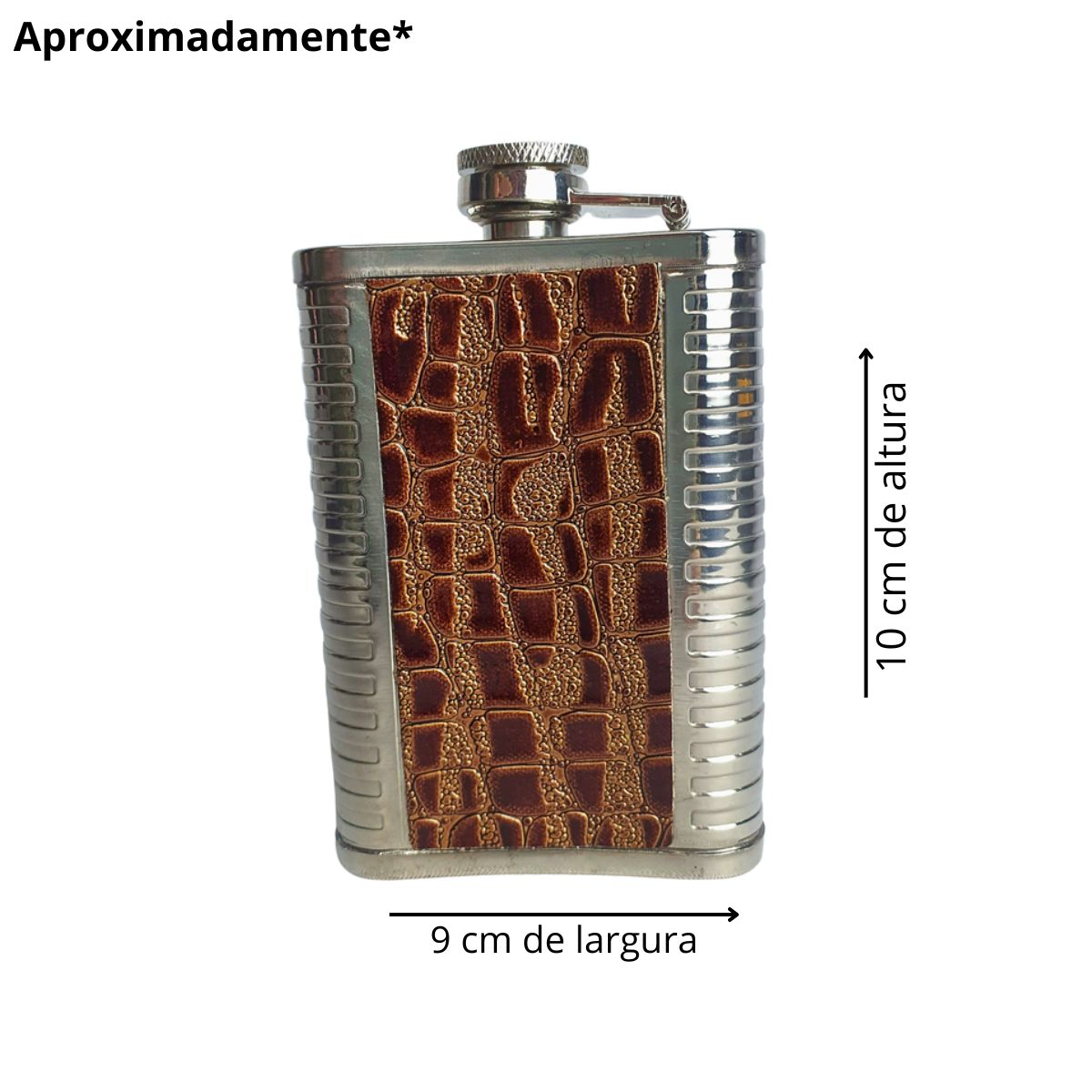 Kit Cantil Marrom Inox Com Canivete Multifuncional Kit Cantil Marrom Inox Com Canivete Multifuncional